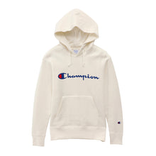 画像をギャラリービューアに読み込む, Champion レディース プルオーバー スウェットパーカー M・L (ロゴプリント チャンピオン ブランド ベーシック) (送料無料) (在庫限り)
