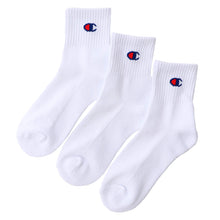画像をギャラリービューアに読み込む, チャンピオン 靴下 子供 クルー丈 ソックス クルー丈 3足組  v キッズ ジュニア 男の子 女の子 男子 女子 ショートソックス champion (在庫限り)