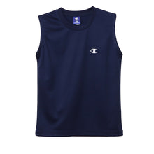 画像をギャラリービューアに読み込む, ヘインズ Champion ボーイズ メッシュ スリーブレスシャツ 130cm~160cm (Champion ジュニア ロゴ )