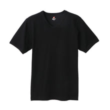 画像をギャラリービューアに読み込む, ヘインズ BEEFY-T ビーフィー リブVネックTシャツ S~XL (Hanes tシャツ メンズ 無地 肌着 半袖 下着 綿 コットン インナー 男性 hanes S M L XL パックT