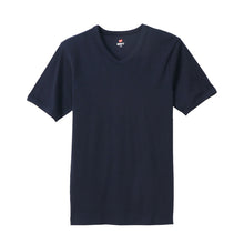 画像をギャラリービューアに読み込む, ヘインズ BEEFY-T ビーフィー リブVネックTシャツ S~XL (Hanes tシャツ メンズ 無地 肌着 半袖 下着 綿 コットン インナー 男性 hanes S M L XL パックT