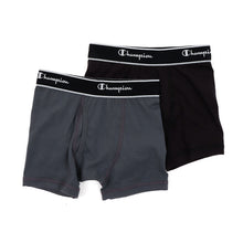 画像をギャラリービューアに読み込む, チャンピオン ボクサーパンツ キッズ 前開き 2枚組 130~160cm ボクサーブリーフ 140 150 160 子供 下着 男の子 インナー パンツ 綿混 champion 前あき