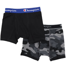 画像をギャラリービューアに読み込む, チャンピオン ボクサーパンツ キッズ 前開き 2枚組 130~160cm ボクサーブリーフ 140 150 160 子供 下着 男の子 インナー パンツ 綿混 champion 前あき