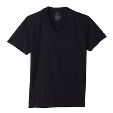画像をギャラリービューアに読み込む, ヘインズ メンズ Tシャツ Vネック インナー 半袖 綿 3枚組 M~LL Hanes 綿100 インナーシャツ アンダーウェア 肌着 下着 男性 無地 v首 コットン