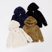 画像をギャラリービューアに読み込む, チャンピオン キッズ フリース ジップパーカー 100cm~160cm champion 子供 ジャケット 子供服 冬 男の子 女の子 ボーイズ ガールズ パーカー (在庫限り)
