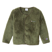 画像をギャラリービューアに読み込む, キッズ ボア ジャケット フリース 子供 チャンピオン 100cm~160cm (子供服 男の子 女の子 パーカー 冬 トップス 上着 羽織り フードなし もこもこ ユニセックス) (在庫限り)