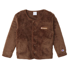 画像をギャラリービューアに読み込む, キッズ ボア ジャケット フリース 子供 チャンピオン 100cm~160cm (子供服 男の子 女の子 パーカー 冬 トップス 上着 羽織り フードなし もこもこ ユニセックス) (在庫限り)