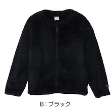 画像をギャラリービューアに読み込む, Champion チャンピオン レディース フリースジャケット シェルパフリース ボア ジップアップ ラウンドネック 丸首 リラックスフィット 軽量 M・L 保温 ふわふわ もこもこ アウター ブルゾン 秋冬 防寒 カジュアル 普段着 お出かけ ルームウェア