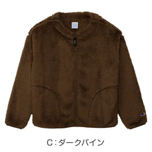 画像をギャラリービューアに読み込む, Champion チャンピオン レディース フリースジャケット シェルパフリース ボア ジップアップ ラウンドネック 丸首 リラックスフィット 軽量 M・L 保温 ふわふわ もこもこ アウター ブルゾン 秋冬 防寒 カジュアル 普段着 お出かけ ルームウェア