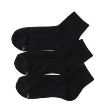 画像をギャラリービューアに読み込む, 靴下 メンズ ソックス 綿混 クウォーターレングスソックス 3足組 クッション 刺繍 23-25cm・25-27cm Hanes ショートソックス 3足セット 靴下 (在庫限り)