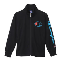 画像をギャラリービューアに読み込む, チャンピオン スウェットシャツ ジャケット キッズ 男の子 こども ジャージ 上着 長袖 スポーツ ジップ ロゴ ブランド 黒 グレー 140cm~160cm champion 140 150 160 トップス ボーイズ 子供 子ども セットアップ (在庫限り)