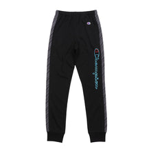 画像をギャラリービューアに読み込む, チャンピオン ロングパンツ キッズ 男の子 こども ジャージ スポーツ コットン ニット ロゴ ブランド 黒 ネイビー グレー 130cm~160cm champion 130 140 150 160 ボトムス ボーイズ 子供 子ども (在庫限り)