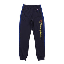 画像をギャラリービューアに読み込む, チャンピオン ロングパンツ キッズ 男の子 こども ジャージ スポーツ コットン ニット ロゴ ブランド 黒 ネイビー グレー 130cm~160cm champion 130 140 150 160 ボトムス ボーイズ 子供 子ども (在庫限り)