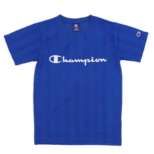 画像をギャラリービューアに読み込む, チャンピオン Tシャツ キッズ こども 半袖 スポーツ 吸水速乾 ロゴ ブランド 黒 白 青 紫 110cm~160cm champion トップス ボーイズ 子供 子ども 男の子 女の子 (在庫限り)