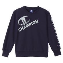 画像をギャラリービューアに読み込む, チャンピオン スウェット キッズ 綿 裏毛 グレー 黒 ネイビー ロゴ ダンス 部屋着 おでかけ おしゃれ アメカジ コーデ 130cm~160cm (champion 秋冬 こども 男の子 女の子 ジュニア トップス シャツ ルームウェア 130 140 150 160) (在庫限り)