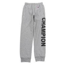 画像をギャラリービューアに読み込む, チャンピオン スウェット パンツ キッズ 綿 裏毛 グレー 黒 ネイビー ロゴ ダンス 部屋着 おでかけ おしゃれ アメカジ コーデ 130cm~160cm (champion 秋冬 こども 男の子 女の子 ジュニア ボトムス シャツ ルームウェア 130 140 150 160) (在庫限り)