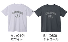 画像をギャラリービューアに読み込む, Champion Tシャツ メンズ 半袖 紳士 ウエア シャツ トップス M L XL 吸汗 速乾 抗菌 防臭 紫外線 反射材 ロゴ シンプル ジム (在庫限り)