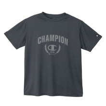 画像をギャラリービューアに読み込む, Champion Tシャツ メンズ 半袖 紳士 ウエア シャツ トップス M L XL 吸汗 速乾 抗菌 防臭 紫外線 反射材 ロゴ シンプル ジム (在庫限り)