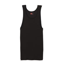 画像をギャラリービューアに読み込む, ヘインズ タンクトップ メンズ 肌着 2枚組 綿混 M L LL 3L 4L 5L Hanes 下着 紳士 男性 インナー ランニングシャツ アンダーウェア 白 黒 無地 リブ