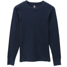 画像をギャラリービューアに読み込む, ヘインズ BEEFY ビーフィー メンズ サーマル クルーネック ロングスリーブ S~XL Hanes ワッフル生地 ヘビーウェイト トップス 長袖Tシャツ 男性 丈夫 無地 BEEFY-T