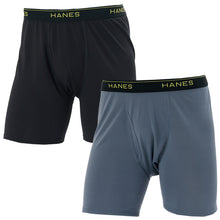 画像をギャラリービューアに読み込む, Hanes ボクサーパンツ メンズ 2枚組 ボクサーブリーフ 前開き 吸汗速乾 抗菌防臭 ストレッチ 男性下着 メンズ下着 M~LL ドライインナー 快適インナー アンダーウェア パンツ 男性インナー スポーツインナー ジム ランニング メンズパンツ ヘインズ