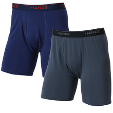 画像をギャラリービューアに読み込む, Hanes ボクサーパンツ メンズ 2枚組 ボクサーブリーフ 前開き 吸汗速乾 抗菌防臭 ストレッチ 男性下着 メンズ下着 M~LL ドライインナー 快適インナー アンダーウェア パンツ 男性インナー スポーツインナー ジム ランニング メンズパンツ ヘインズ