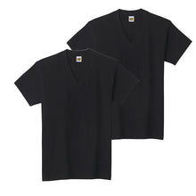 画像をギャラリービューアに読み込む, グンゼ 綿100% メンズ インナー 半袖 Vネック Tシャツ 2枚組 M~LL GUNZE GTホーキンス 下着 インナーシャツ tシャツ 男性 紳士 V首 肌着 インナー M L LL