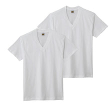 画像をギャラリービューアに読み込む, グンゼ G.T.HAWKINS VネックTシャツ 2枚組×4セット M~LL (GUNZE GTホーキンス 綿100% メンズ)