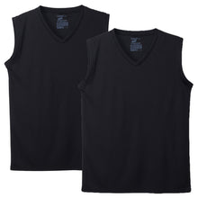 画像をギャラリービューアに読み込む, Hanes インナー メンズ メッシュインナー 2枚組 ノースリーブ 肌着 吸汗速乾 抗菌防臭 通気性 スリーブレスシャツ 男性下着 夏インナー M~LL スポーツインナー ドライインナー ランニング ジム トレーニング 男性 メンズインナー 涼しい アンダーシャツ ヘインズ