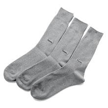 画像をギャラリービューアに読み込む, ヘインズ メンズ ノンパイル フルレングスソックス 3足組 25-27cm (Hanes ソックス 靴下 男 セット まとめ買い 綿 クルーソックス) (在庫限り)