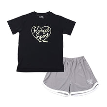 画像をギャラリービューアに読み込む, キッズ パジャマ 半袖 半ズボン 女の子 カンゴール 130 140 150 160 cm 子供 春 夏 ルームウェア 部屋着 上下セット ハーフパンツ セットアップ ジュニア 子供服 薄緑 グリーン 灰 グレー (在庫限り)