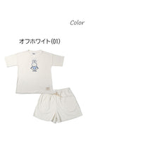 画像をギャラリービューアに読み込む, ミッフィー 夏 パジャマ レディース 半袖 大人 パイル生地 M L LL miffy 70th 70周年 ショートパンツ 短パン 部屋着 服 ルームウェア ホームウェア セットアップ 春 夏 可愛い おしゃれ 母の日 プレゼント ギフト