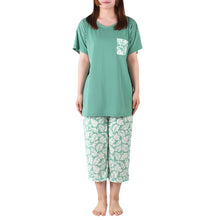 画像をギャラリービューアに読み込む, 冷感 パジャマ レディース 半袖 半ズボン 保冷 ひんやり 夏 M L LL 涼活女子 夏ぱん ルームウェア セットアップ 上下セット つるつる 花柄 涼しい 可愛い おしゃれ ゆったり くすみカラー 母の日 プレゼント ギフト (在庫限り)