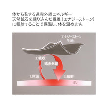 画像をギャラリービューアに読み込む, レディース インナー 3分袖 Uネック M L LL 遠赤外線 保温 あったか 発熱 冷え対策 温活 エナジーストーン 黒 白 冷え性 インナーシャツ レディース半袖 発熱素材 保温インナー 快適 暖かい