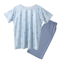 画像をギャラリービューアに読み込む, レディース ルームウェア 夏 冷感 半袖 上下セット Tシャツ 半パンツ M L LL パジャマ 部屋着 涼しい 軽い 通気性 ストレッチ 動きやすい ひんやり セットアップ 夏用パジャマ おうち時間 リラックス ショートパンツ 短パン 蒸れにくい 春夏
