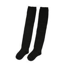 画像をギャラリービューアに読み込む, ルーズソックス キッズ 50cm丈 女の子 靴下 16-22cm 子供 ルーズ ソックス ハイソックス 黒 白 靴下 スクールソックス キッズソックス かわいい おしゃれ
