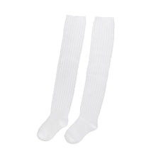 画像をギャラリービューアに読み込む, ルーズソックス キッズ 50cm丈 女の子 靴下 16-22cm 子供 ルーズ ソックス ハイソックス 黒 白 靴下 スクールソックス キッズソックス かわいい おしゃれ