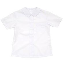 画像をギャラリービューアに読み込む, スクールシャツ 半袖 女子 透けにくい 制服 角襟 ノーアイロン SS~BEL (形態安定 ブラウス 高校生 中学生 白 角衿 学生服 女の子 OLIVE des OLIVE)