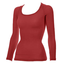 画像をギャラリービューアに読み込む, 発熱インナー 長袖 レディース あたたか デコルテネック 深あき あったか 白 黒 ブルー ピンク パープル 黄色 おしゃれ 重ね着 秋冬用 M-L・L-LL 薄手 インナー 暖かい 下着 シャツ 防寒 冬