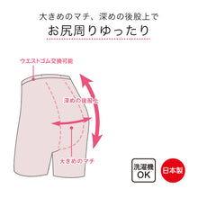 画像をギャラリービューアに読み込む, Suteteko 婦人 紙パンツ対応 3分長ボトム M~LL (レディース 肌着 綿100% 日本製) (取寄せ)