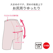 画像をギャラリービューアに読み込む, Suteteko 婦人 紙パンツ対応 5分長ボトム M~LL (レディース 肌着 綿100% 日本製) (取寄せ)