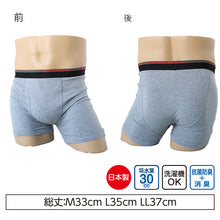 画像をギャラリービューアに読み込む, 吸水ボクサーブリーフ 前あき 2枚組 綿 M~LL 介護用 失禁パンツ 中失禁 軽失禁 尿漏れ 吸水シート付き 尿漏れ おねしょ オムツ コットン (取寄せ)