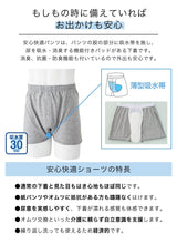 画像をギャラリービューアに読み込む, Suteteko 紳士 30cc対応 安心快適ニットトランクス 前あき M~LL (中失禁 軽失禁 尿漏れ メンズ 失禁パンツ 吸水シート付き) (取寄せ)