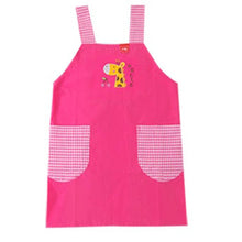 画像をギャラリービューアに読み込む, エプロン キッズ 女の子 男の子 子供 110cm~130cm (子供用 子ども こども かわいい 動物 110 120 130 マジックテープ) (特販) (在庫限り)