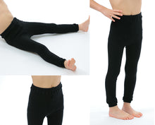 画像をギャラリービューアに読み込む, すててこねっとのキッズスパッツ 95cm~150cm (レギンス 子供 黒 毛玉 できにくい タイツ スポーツ 男の子 幼稚園 防寒 暖かい あったか 女の子 300デニール相当 厚手 ウール こども 子ども) (在庫限り)
