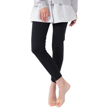 画像をギャラリービューアに読み込む, 裏起毛 レギンス レディース スパッツ 10分丈 M-L~3L (暖かい あったか インナー ボトム タイツ 防寒 冬 uvカット)