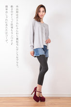 画像をギャラリービューアに読み込む, 裏起毛 レギンス レディース 発熱 スパッツ 10分丈 M-L~3L (暖かい あったか インナー ボトム タイツ 防寒) (在庫限り)