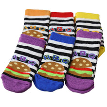 画像をギャラリービューアに読み込む, アウトレット 子ども 靴下 ソックス キッズ 6足組 10-24cm こども 柄 子供用 女の子 男の子 伸びる 伸縮性 まとめ買い カラフル ショート丈 ショートソックス (在庫限り)