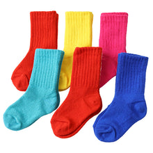画像をギャラリービューアに読み込む, アウトレット 子ども 靴下 ソックス キッズ 6足組 10-24cm こども 柄 子供用 女の子 男の子 伸びる 伸縮性 まとめ買い カラフル クルー丈 クルーソックス 無地 ハート アーガイル リブ (在庫限り)