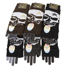 画像をギャラリービューアに読み込む, アウトレット キッズ 子供 こども アームウォーマー ハンドウォーマー 指なし 6双組 フリー 毛混 ウール混 フリーサイズ 薄手 ダーク 骸骨 ドクロ サソリ ボーダー ゴス 黒 ラメ (在庫限り)